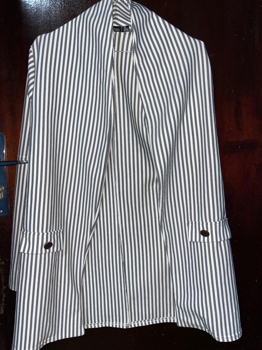Blazer rayé élégant femme