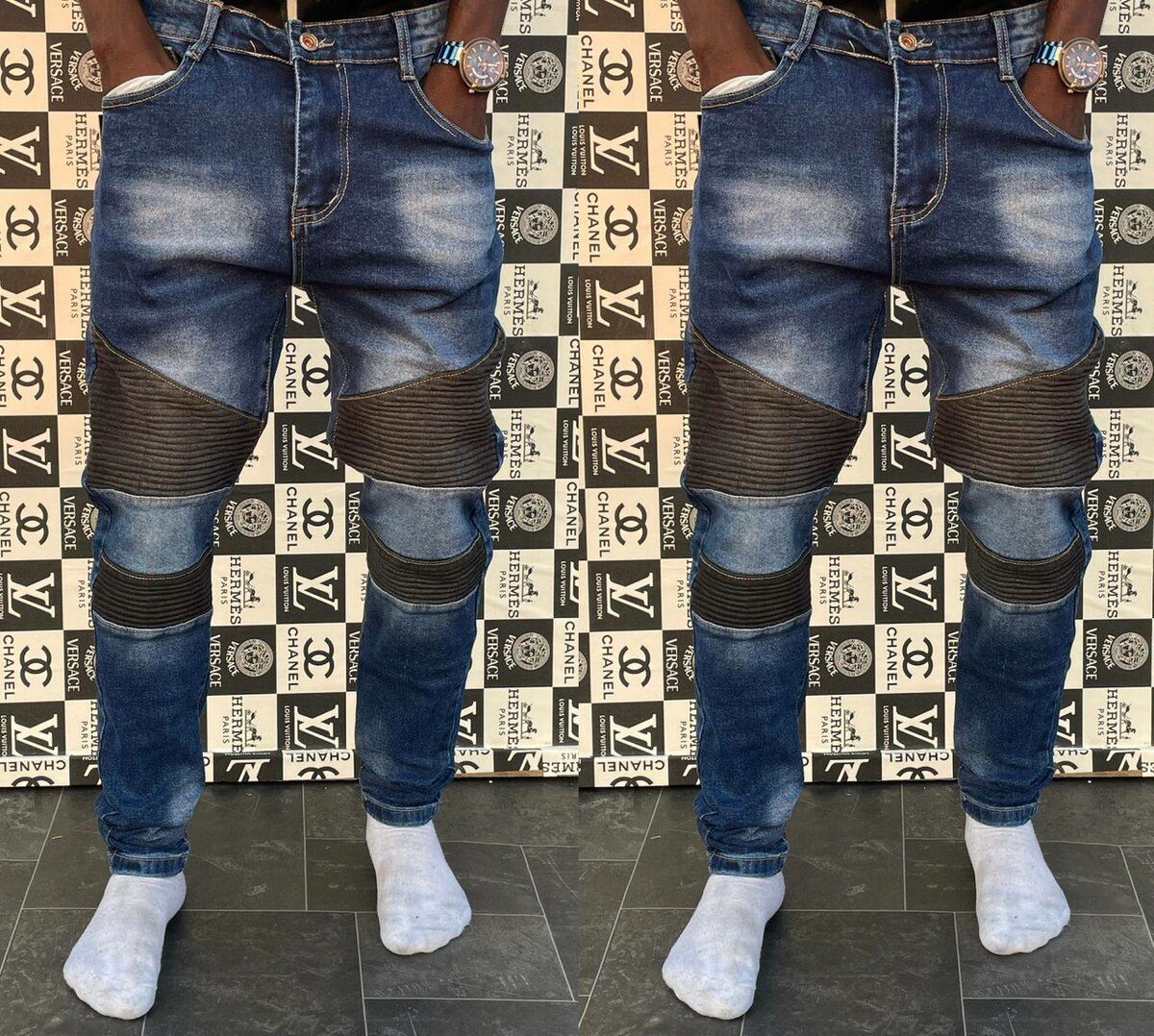Jean moto tendance homme