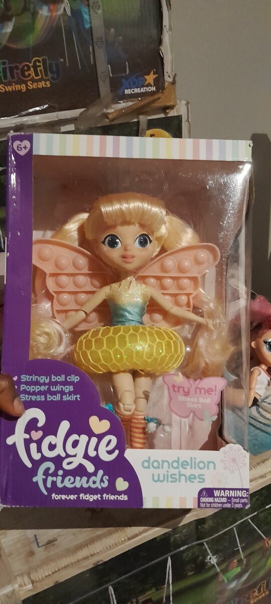 Fidgie Friends Dandelion Wishes, Butterfly-Winged Fashion Do