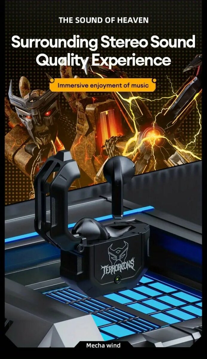 Transformer Earbuds T-12 For Gaming - PUBG