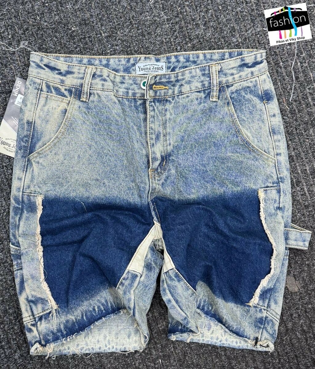 Shorts en jean délavé tendance