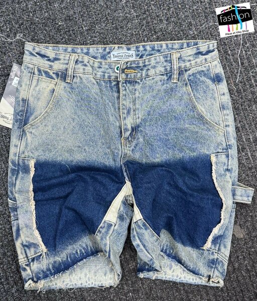 Shorts en jean délavé tendance