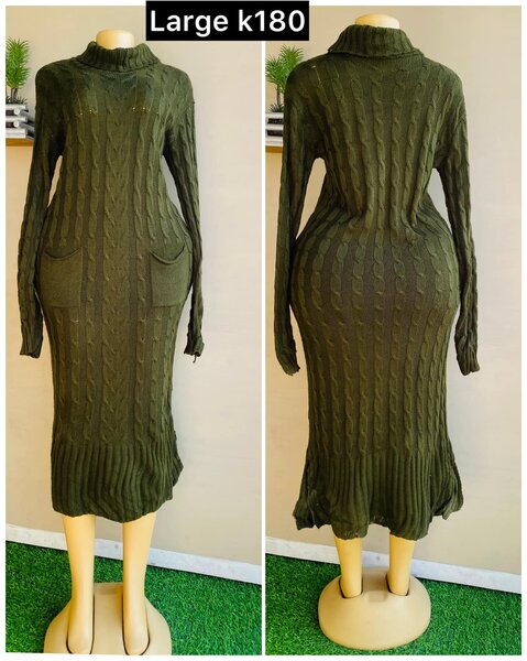 green dress