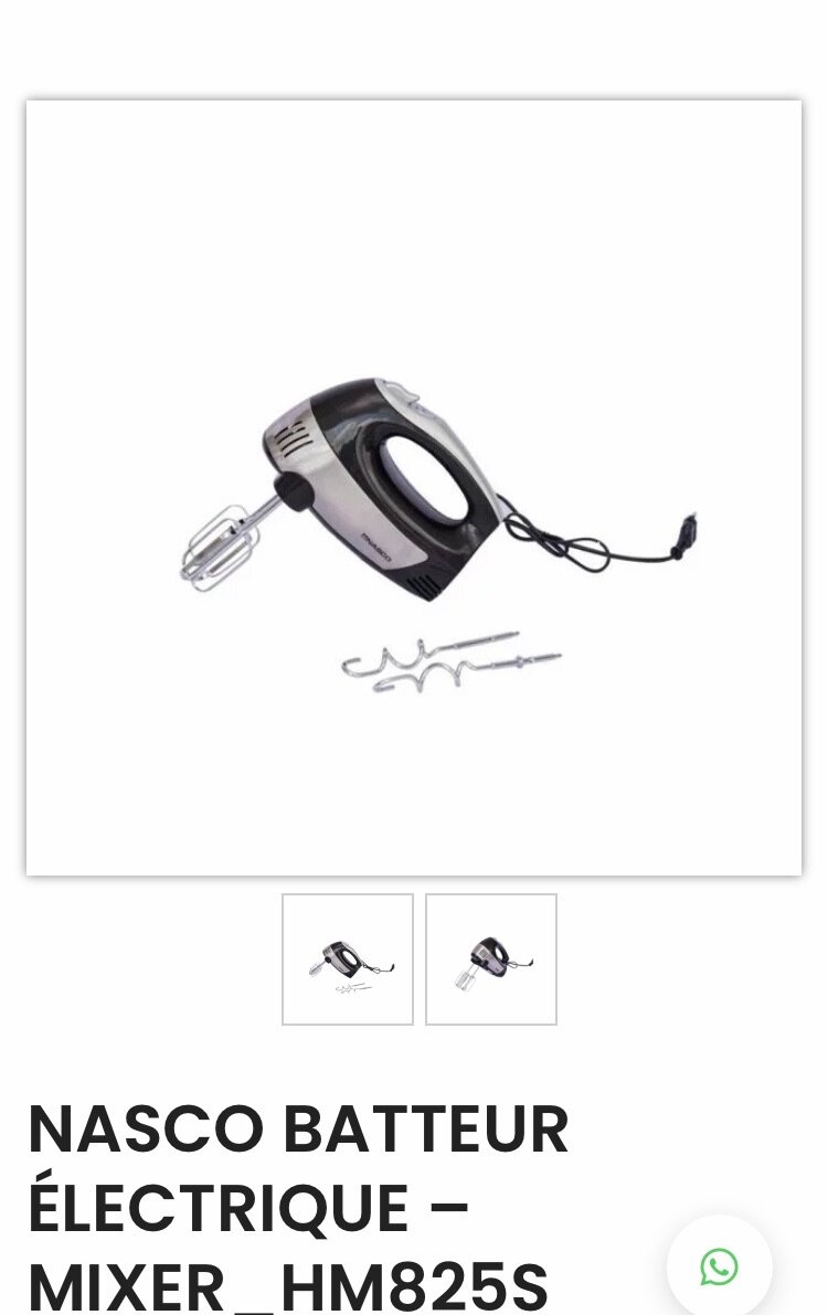 Batteur électrique NASCO