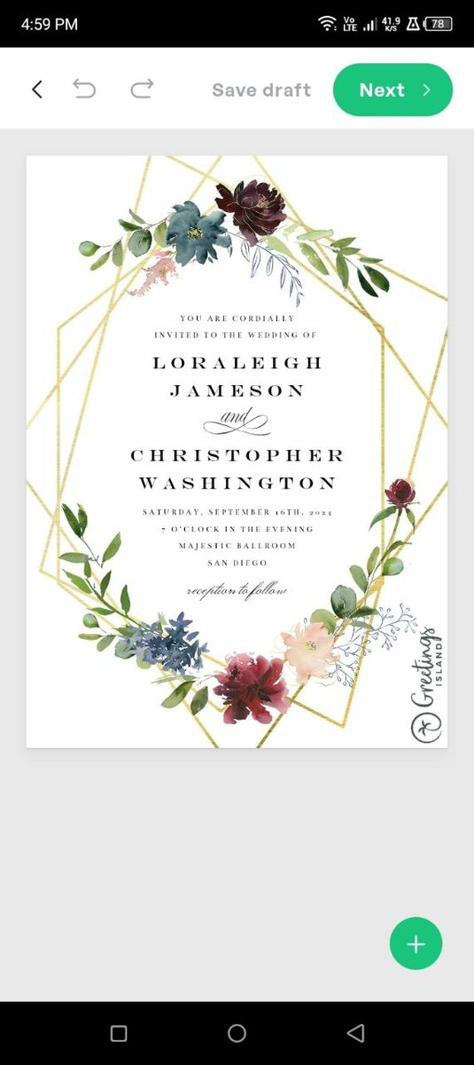 Invitation card