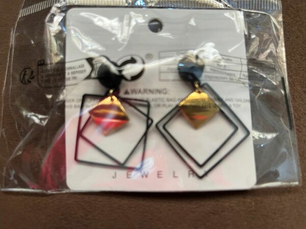 Boucles d'oreilles géométriques modernes