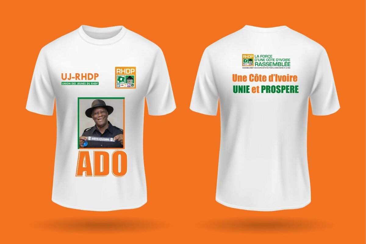 T-shirt promotionnel Côte d'Ivoire
