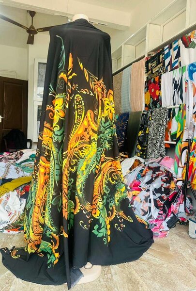 Rayon silk fabric