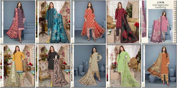Digital print 3 pc   dc free