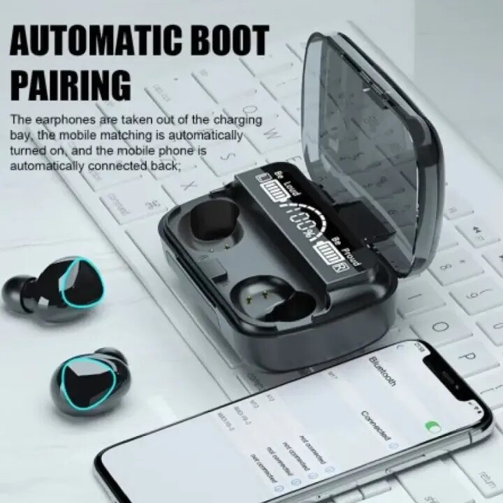 "Original M10 Wireless Earbuds Bluetooth TWS LED, Low Price