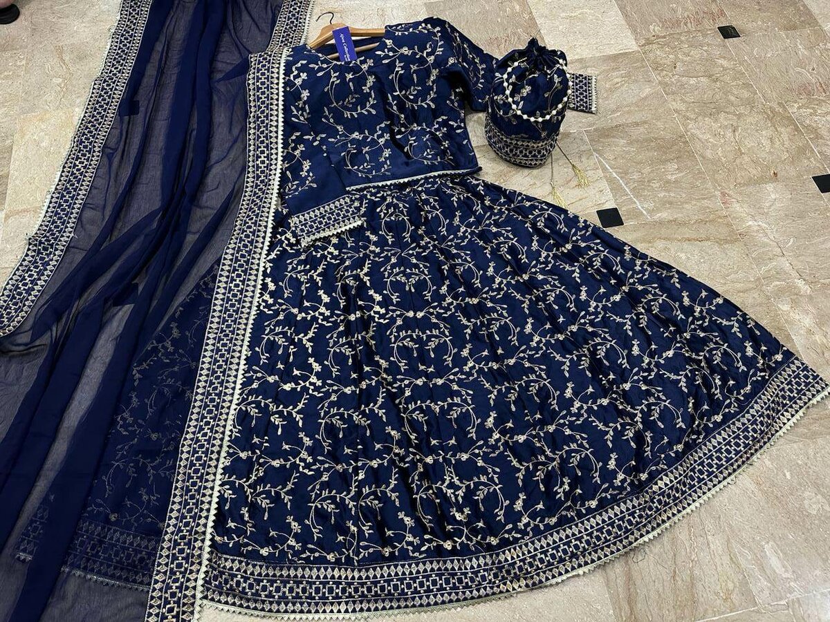 Fancy Embroidery Shamoz Langah 4 pcs