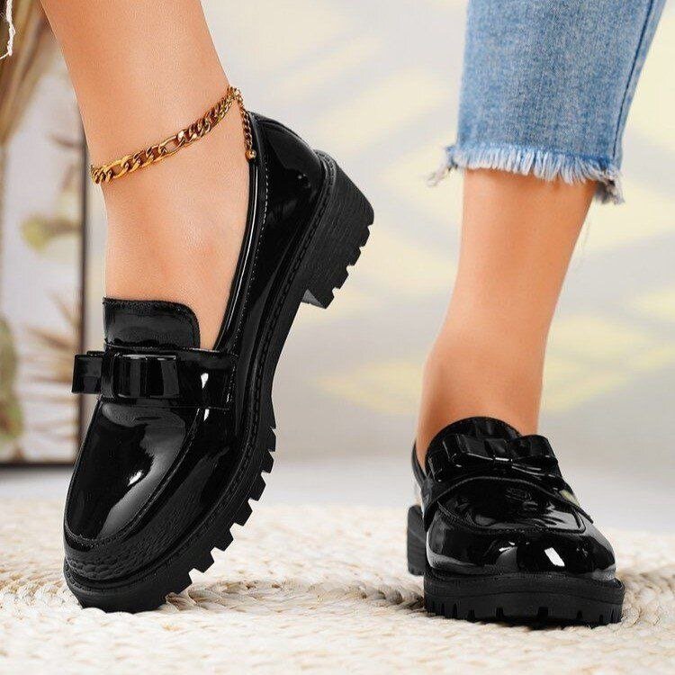Mocassins épais élégants femme