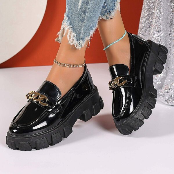 Mocassins épais élégants femme