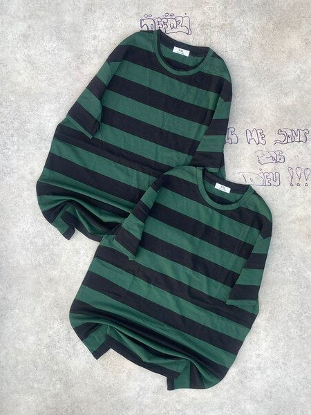 T-shirts rayés unisexes