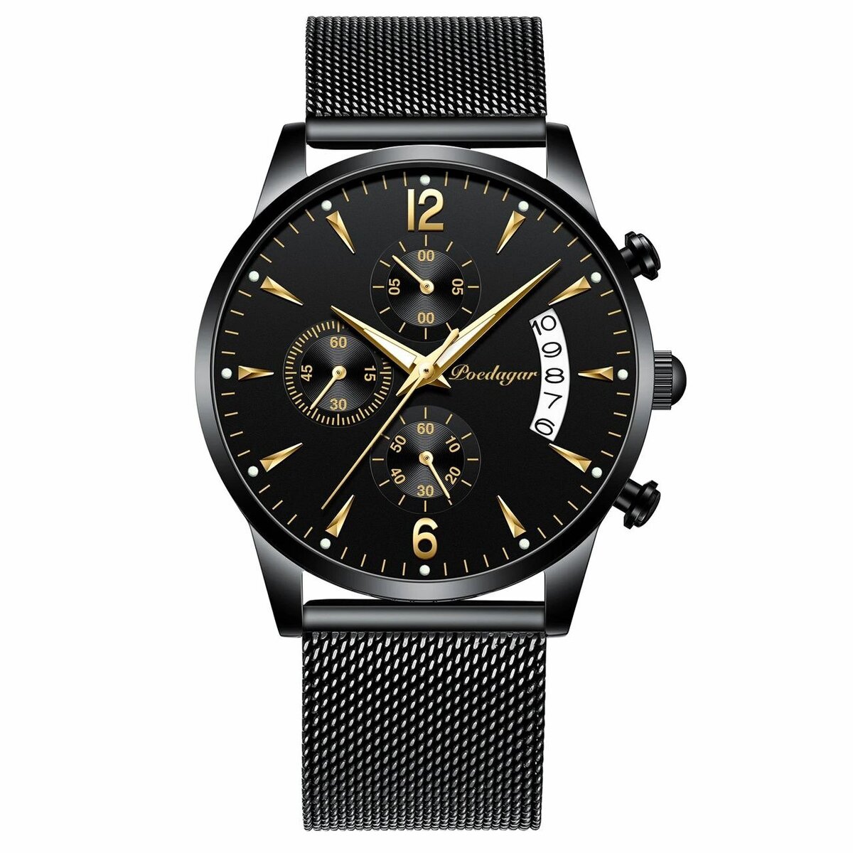 Montre Poedagar fond noir