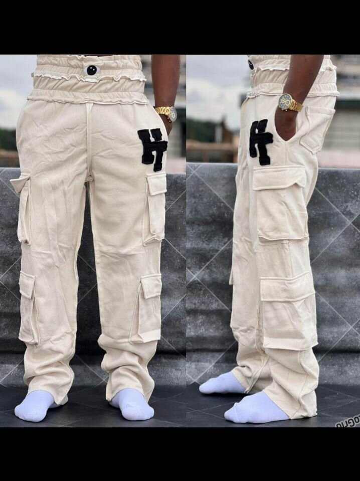 Pantalon cargo beige tendance