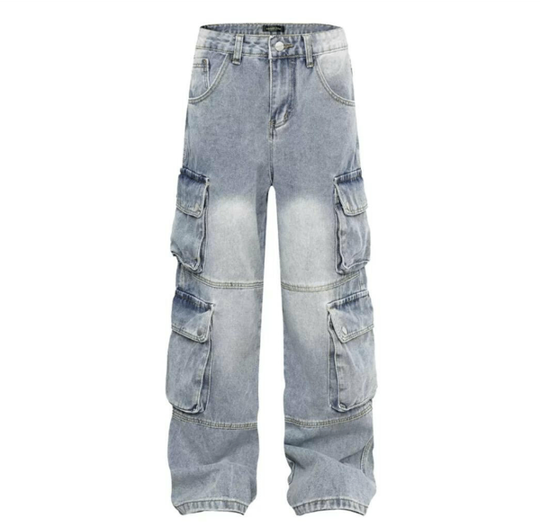 Jeans cargo décontracté homme