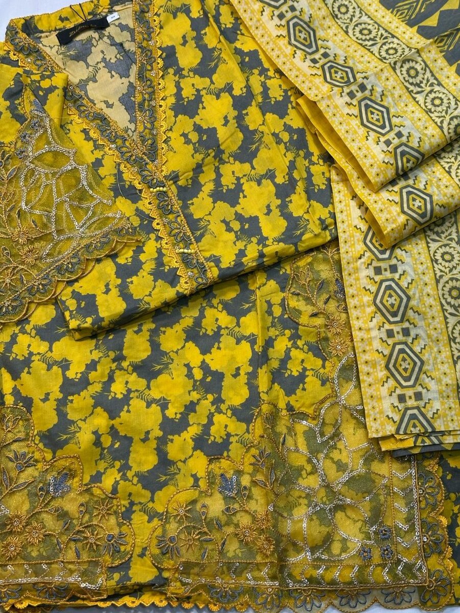 Lawn printed suit