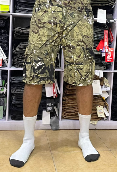 khaki green shorts