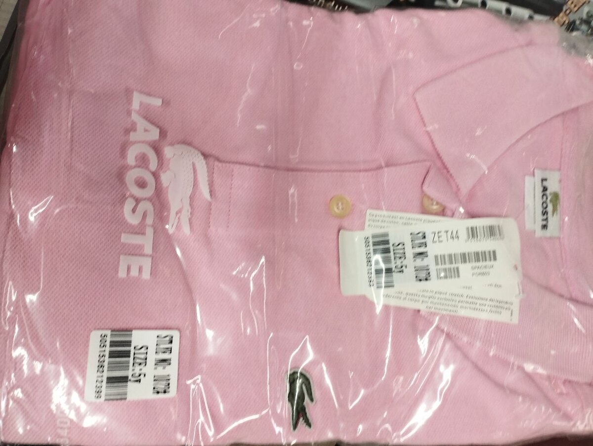 Polo Lacoste Rose Homme