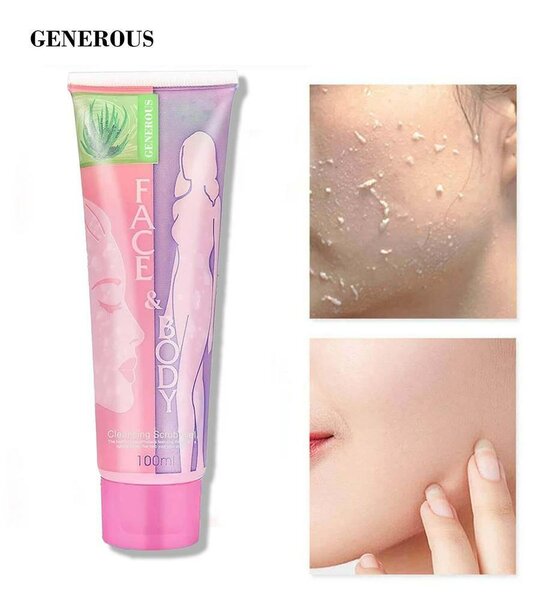 Skin brightening and cleaning scrub Gel