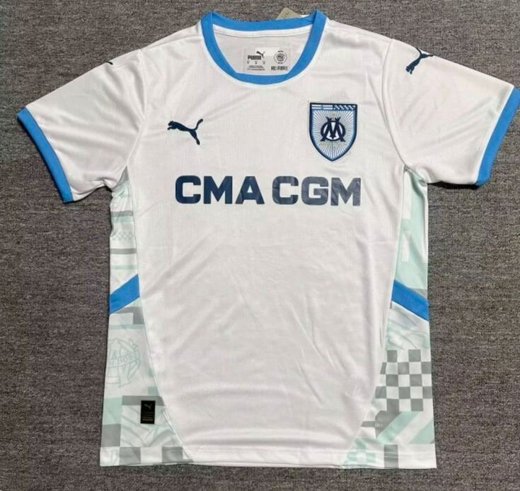 Maillot de football blanc Marseille