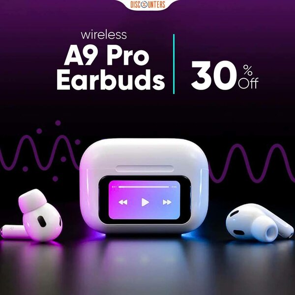 A9 pro Touch Screen ANC Wireless Headset TWS Noise Cancellin