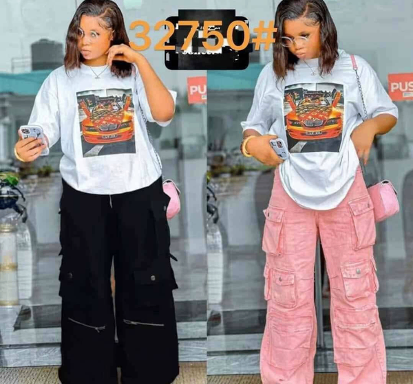 Pantalons cargo tendance femme