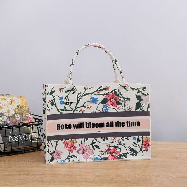 Sac cabas floral chic