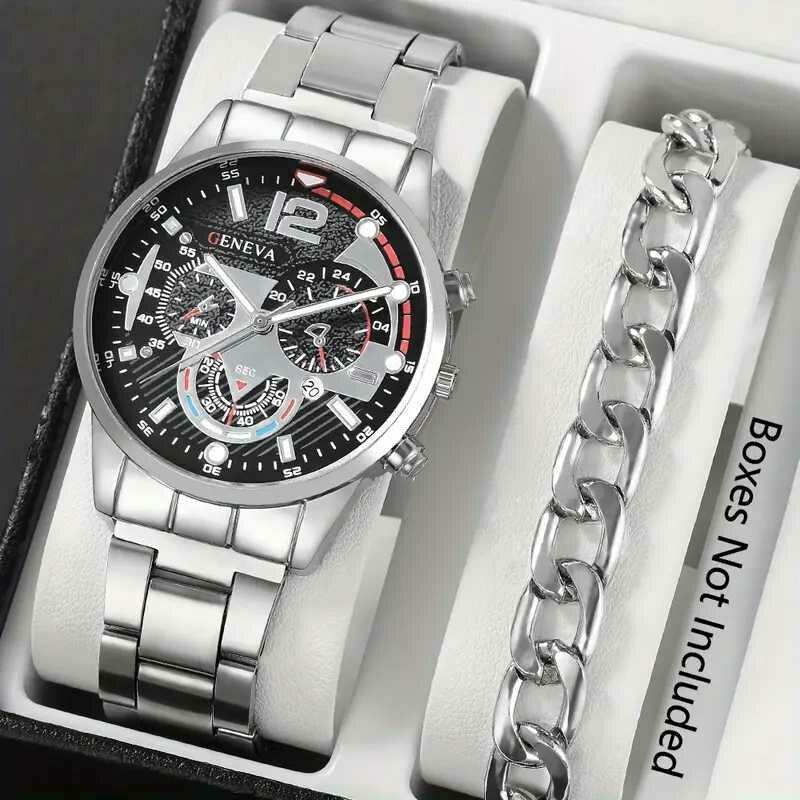 Montre Homme Acier Genève