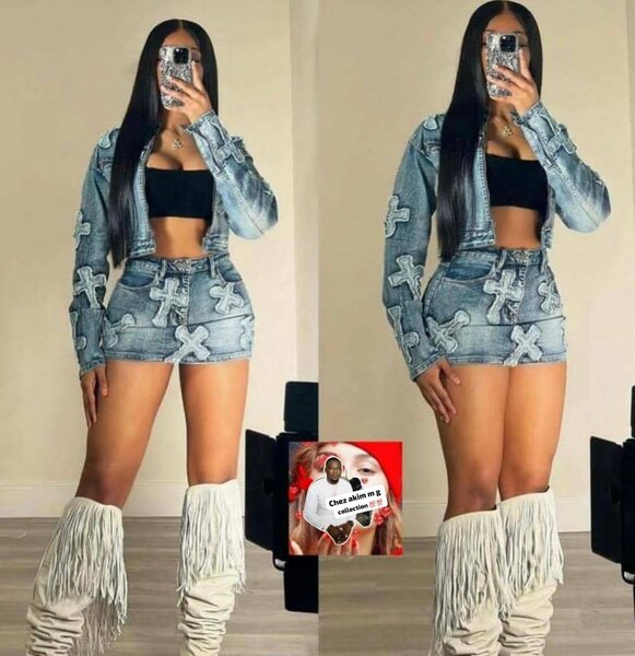 Ensemble jupe sexy élégante
