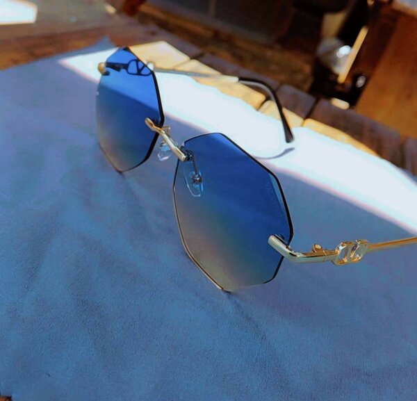 Lunettes de soleil octogonales