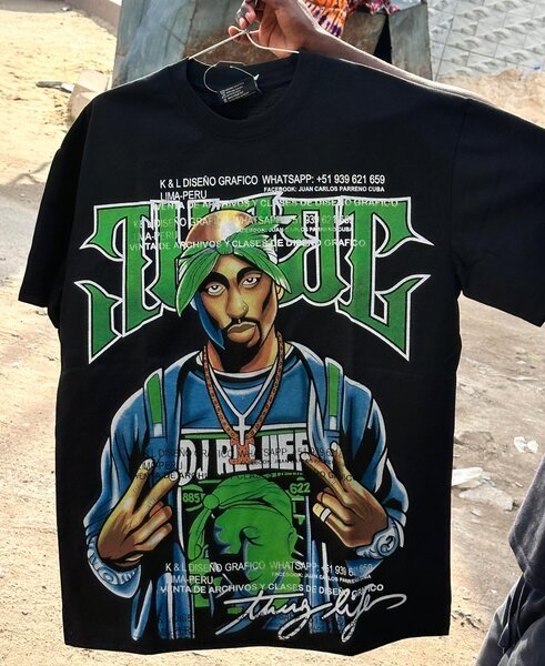 T-shirt imprimé hip-hop