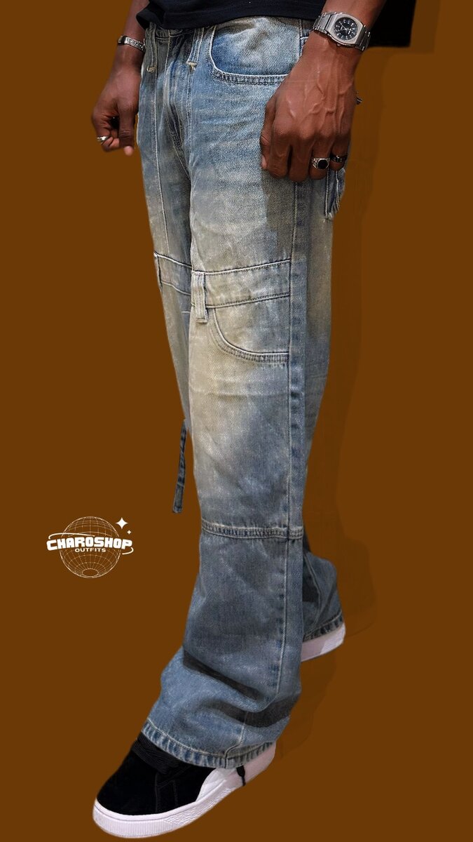 Jeans cargo homme style moderne