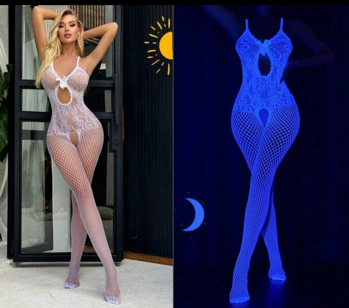 Combinaison en résille sexy