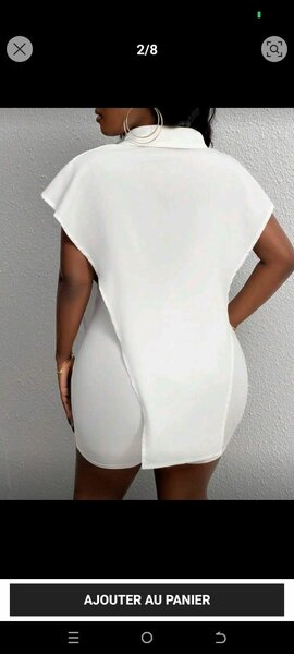Robe Chemise Blanche Élégante