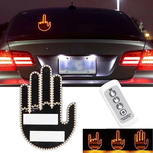 Funny Window Hand Gesture Light