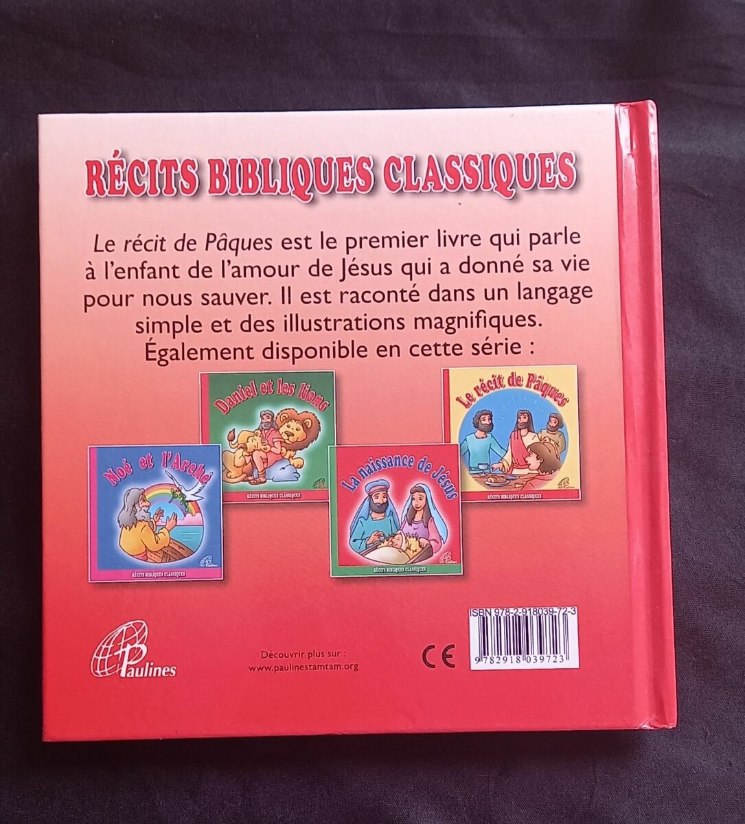Livre Enfants "Le récit de Pâques"