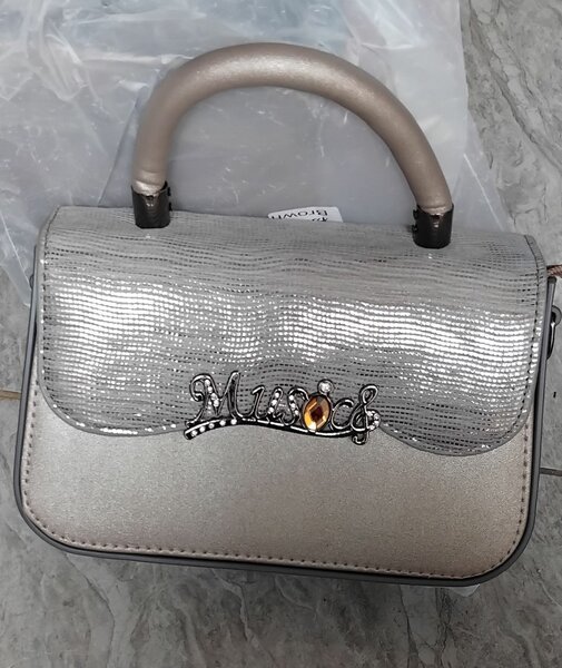 Sac à main argenté élégant