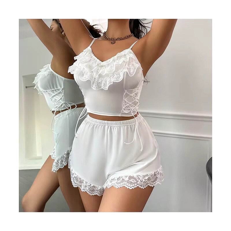 Ensemble Pyjama Dentelle Femme