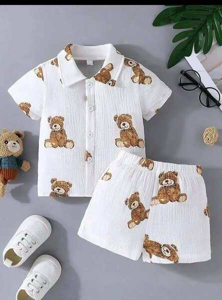 Ensemble bébé imprimé ours