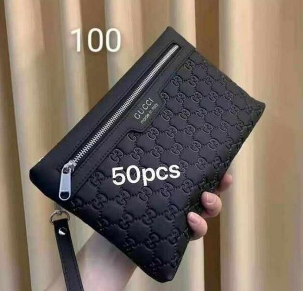 Pochette à main en cuir pour hommes