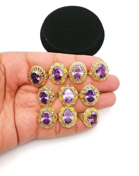 Gold plated rings