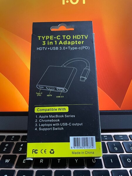 Adaptateur Type-C vers HDTV 3-en-1