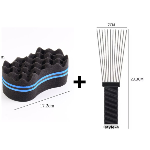 CHIFFON TWIST&PEIGNE AFRO LONG