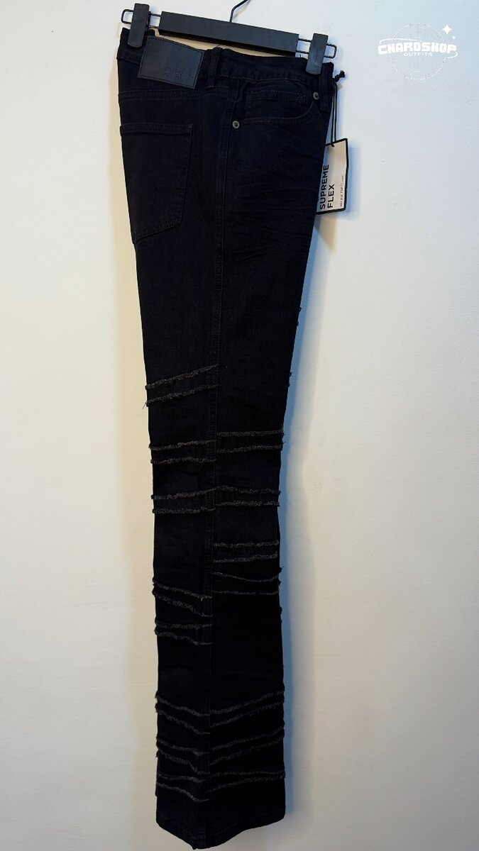 Jeans noirs déchirés Homme