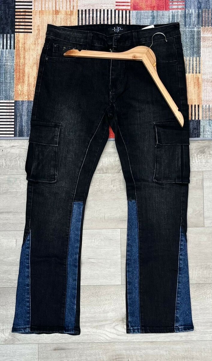 Jean cargo tendance pour hommes