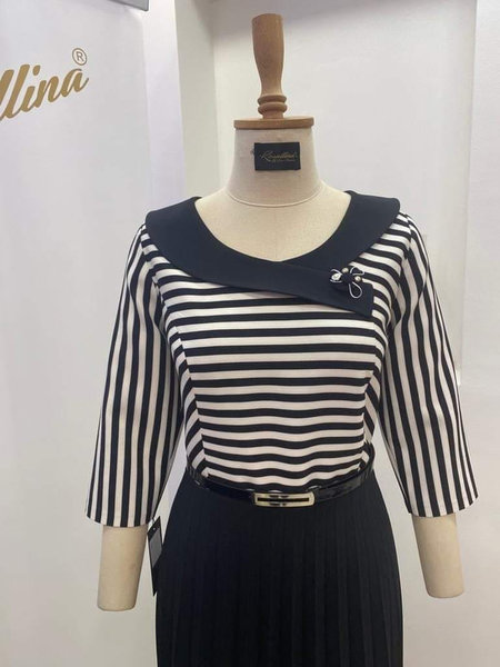 Robe blanc noir