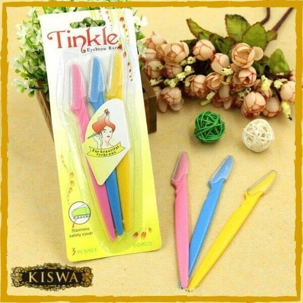 Eyebrows/ Face Tinkle Razor Packs of 3