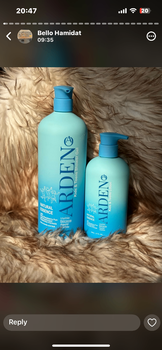 Arden gel avec lait